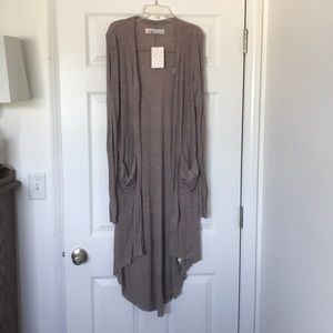 Free People Beach Cardigan in Taupe Heat